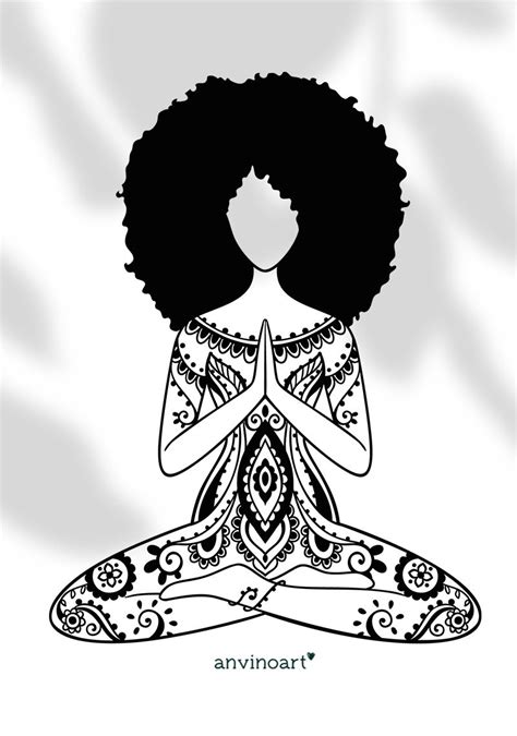 Black Woman Silhouette, Marker Drawing, Yoga Art, Tattoo Designs, Tattoo Ideas, Color Lines ...