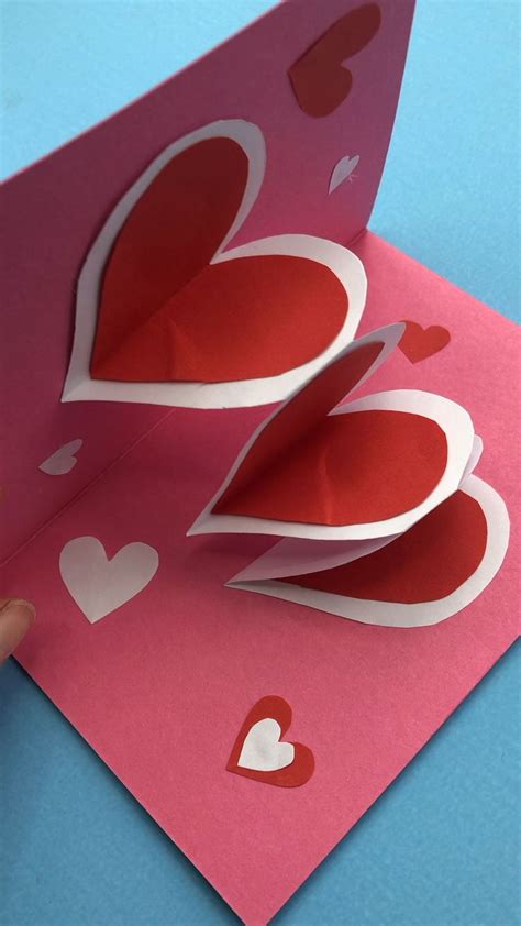 32 Lovely DIY Valentine's Day Cards Design Ideas | Heart pop up card ...