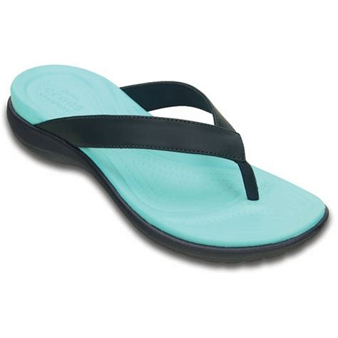 Crocs Crocs Capri V Navy / Pool (UX3) 202502-4DE Womens Flips / Sandal - Crocs from Pure Brands ...