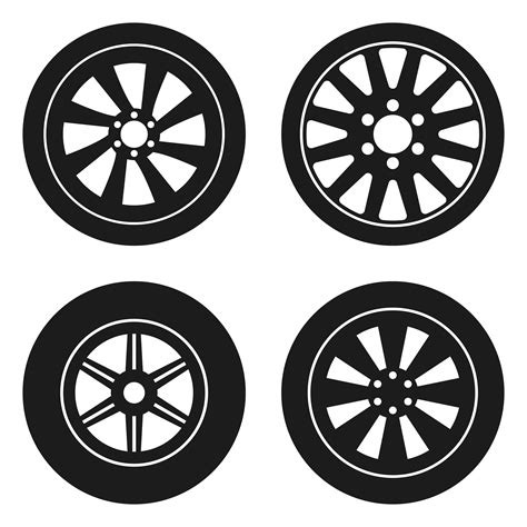 Car tyre vector design illustration isolated on white background 1844387 Vector Art at Vecteezy