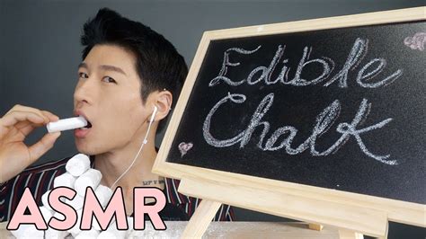 *ASMR* Edible CHALK (No Talking) Crunchy Eating Sounds - YouTube