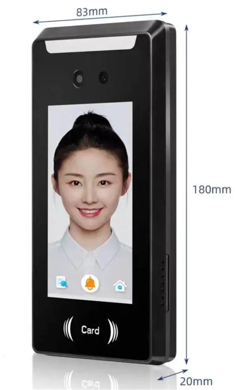 Touchable Rfid Face Recognition Attendance Machine For Office 4.5 Inch Tcp/ip Biometric Door ...