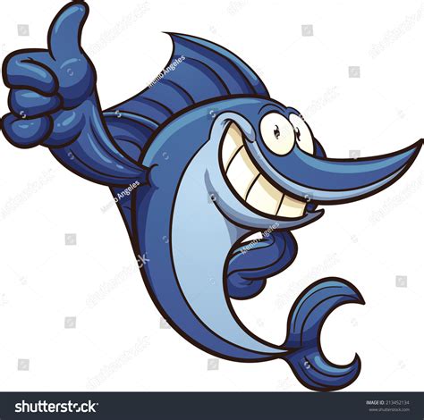 Cartoon Swordfish Vector Clip Art Illustration Stock Vector (Royalty Free) 213452134 | Shutterstock