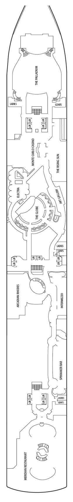 Arcadia Deck Plans: Ship Layout, Staterooms & Map - Cruise Critic