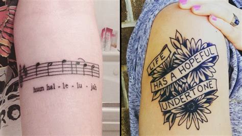 21+ Stunning Lyric Tattoos Will Have You Running To The Tattoo Shop ...