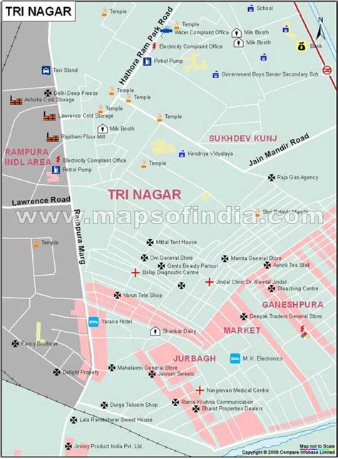 Tri Nagar Map