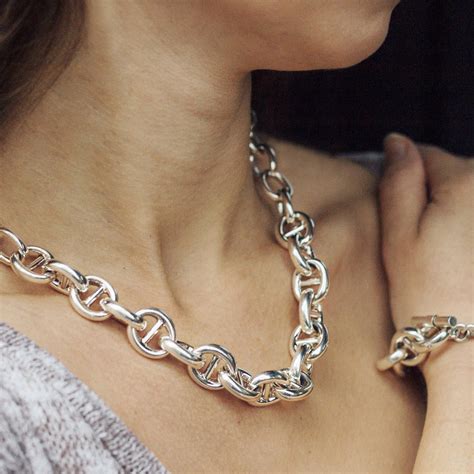 Sterling Silver Chunky Link Chain Necklace – Otis Jaxon Silver Jewellery