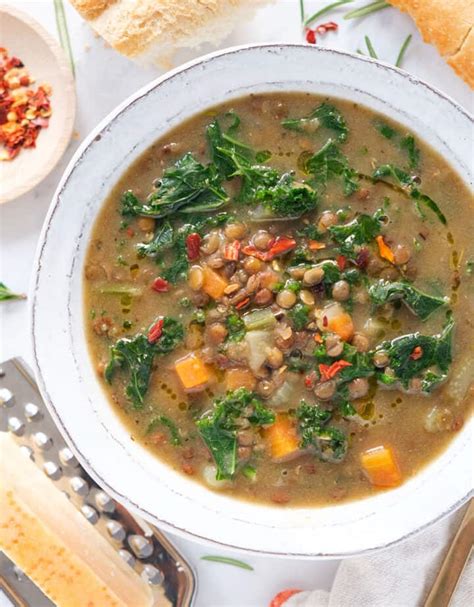 Lentil Kale Soup - The clever meal