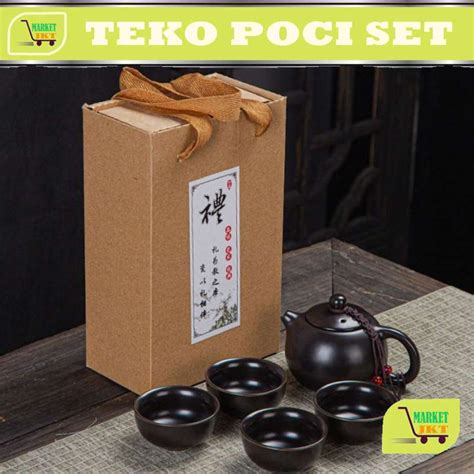 Jual TEKO POCI SET - TEH CANGKIR - POCI TRADISIONAL TEA - CERAMIC SET ...