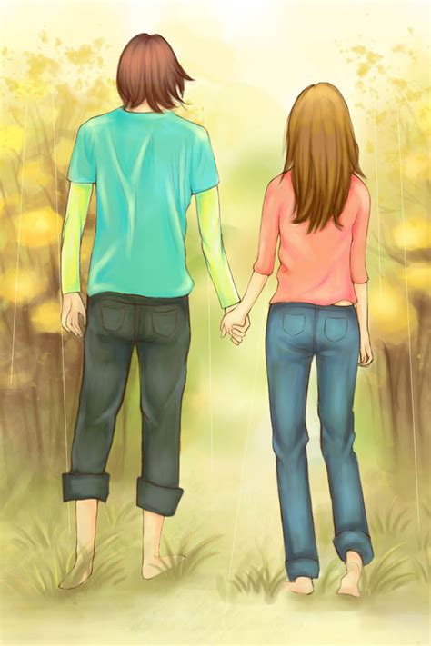 Anime Couple holding hands | colored draw | Pinterest | Couple holding ...