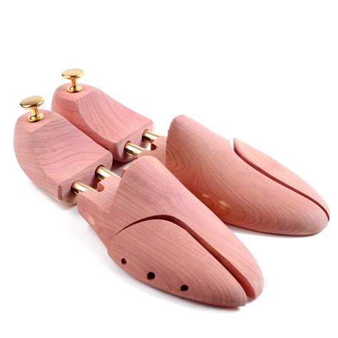 Men's Cedar Wood Shoe Trees Metal Knob Adjustable Length and Width-in ...