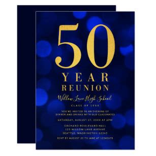 50th Class Reunion Invitation