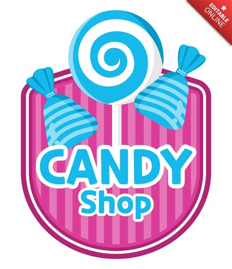 Candy Shop Logo Design Template | Free Design Template