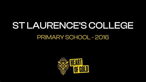 St Laurence's College 2016 Primary School - YouTube