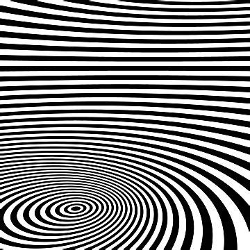 Black And White Optical Illusion Pattern Background Decor Curve Line Vector, Decor, Curve, Line ...