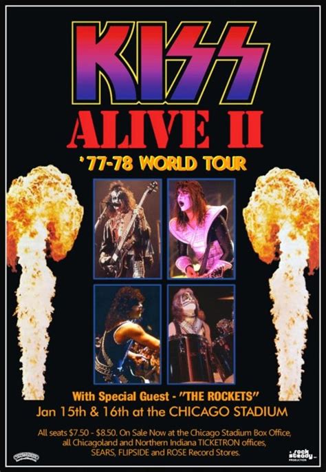 KISS ALIVE II Tour At The Chicago Stadium Jan 15th & 16th 1978