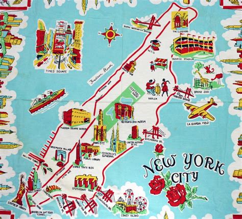 Detailed illustrated tourist map of New York city | New York | New York ...