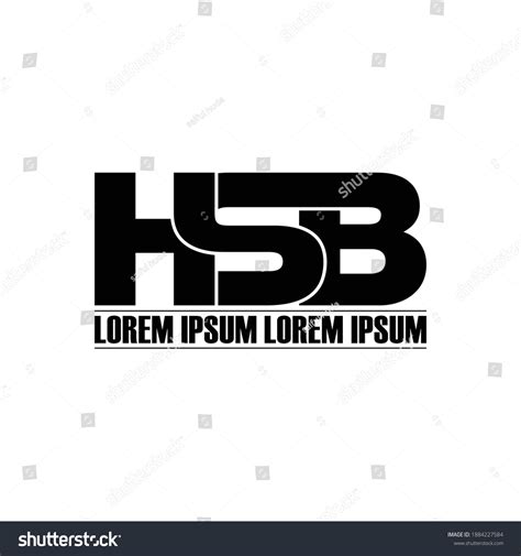 Hsb Letter Monogram Logo Design Vector: เวกเตอร์สต็อก (ปลอดค่าลิขสิทธิ์ ...