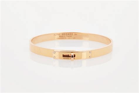 Hermes Kelly Bracelet with Diamonds in 18ct Gold - Bracelets/Bangles ...