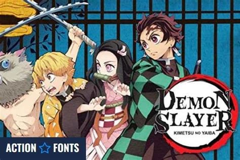 Demon Slayer font - ActionFonts.com