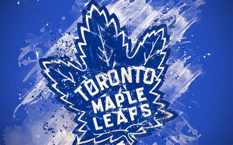 Download NHL Emblem Logo Toronto Maple Leafs Sports 4k Ultra HD Wallpaper