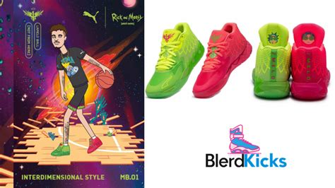 Rick And Morty x LaMelo Ball Pumas - Blerd Kicks - Blerd