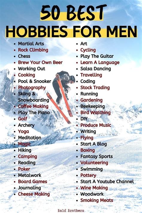 50 best hobbies for men in 2022 | Best hobbies for men, Hobbies for men, Skills to learn