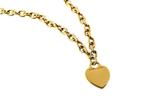 Tiffany & Co. Gold Heart Tag Necklace - Estate – CJ Charles Jewelers