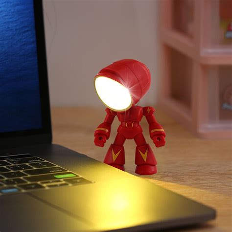 T0# LED Cartoon Night Lamp Collapsible Creative Bedside Lamp Living Room (red) | eBay