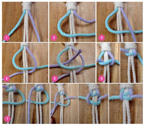 Basic Technique – Macrame Square Knot | Macrame square knot, Macrame ...