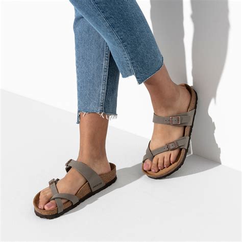 Mayari Birko-Flor Nubuck Stone | shop online at BIRKENSTOCK