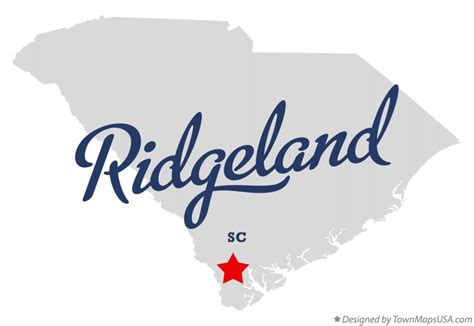 Map of Ridgeland, SC, South Carolina