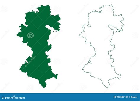 Sant Kabir Nagar District Uttar Pradesh State, Republic of India Map Vector Illustration ...