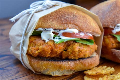 Vegan Wendy's Mock Spicy Chicken Sandwich w/ Meatfree Breaded Chicken Patty — The Vegan Caveman ...