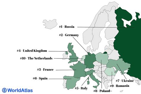 The 10 Most Populated Countries In Europe