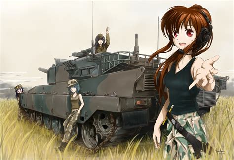 Anime Girls, Army Girl, Tank wallpaper | anime | Wallpaper Better