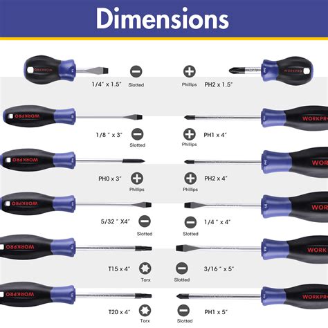 12-Piece Magnetic Screwdrivers Set with Organizer-WORKPRO® Tools