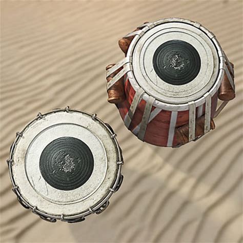 Indian Tabla Set Percussion 3d Max