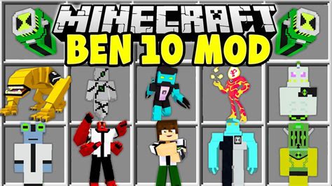 Minecraft BEN 10 MOD | DIAMONDHEAD, HEATBLAST, ALIEN X, WILDMUTT & MORE ...