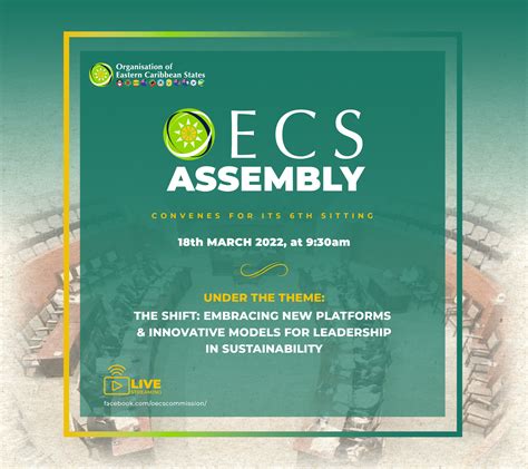 OECS Assembly to Convene for its 6th Sitting