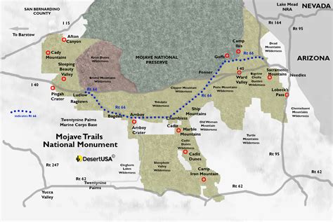 Mojave Desert Trail Map