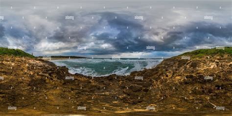 360° view of Lido de Noto (Noto Beach - Alamy