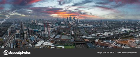 Aerial London Skyline View Battersea Power Station London Cloudy Weather – Stock Editorial Photo ...