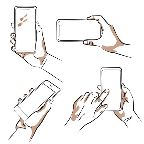 Hand Holding Phone Illustration