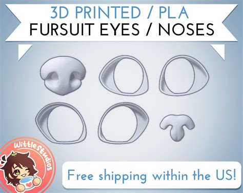 PREORDER | 3D Printed Fursuit Eyes & Noses | WittleStudios — WITTLESTUDIOS