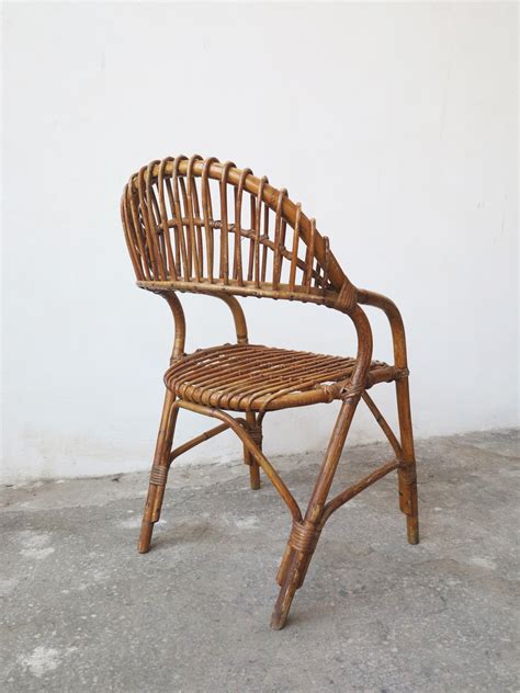 Mid-Century Bamboo Chair for sale at Pamono