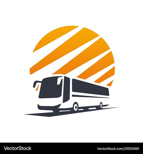 Bus logo silhouette Royalty Free Vector Image - VectorStock