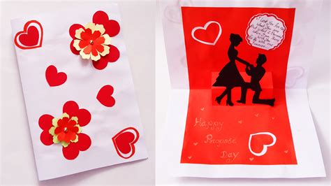 Valentines Day card | how to make Beautiful Handmade Propose day card ...