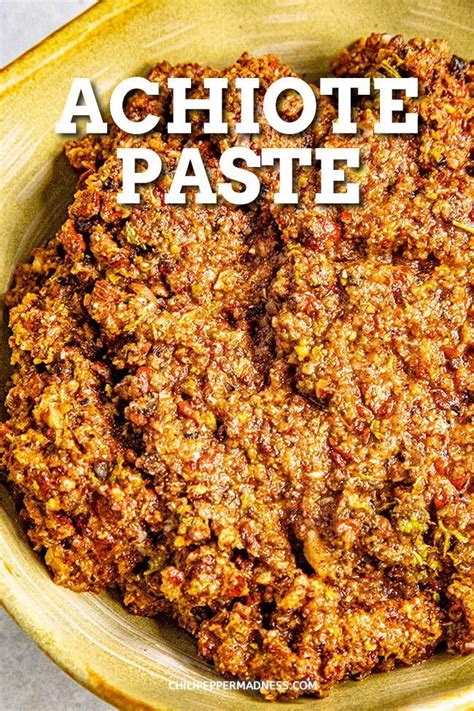 Achiote Paste Recipe | Spicy recipes, Recipes, Paste recipe