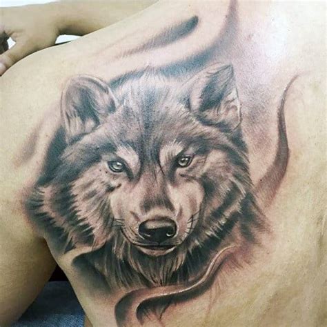 40 Wolf Back Tattoo Designs For Men - Fierce Ink Ideas